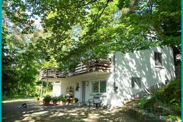 Wald mit Einfamilienhaus, Garage und separatem Bauplatz