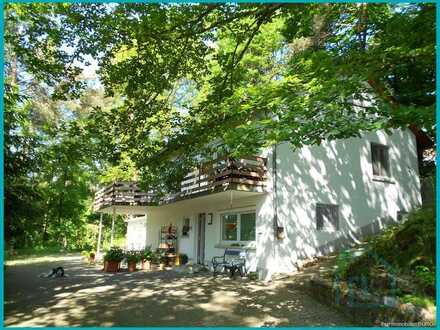 Wald mit Einfamilienhaus, Garage und separatem Bauplatz