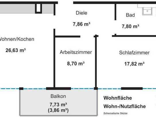 2,5-Zimmer-Wohnung Messestadt West *reserviert*