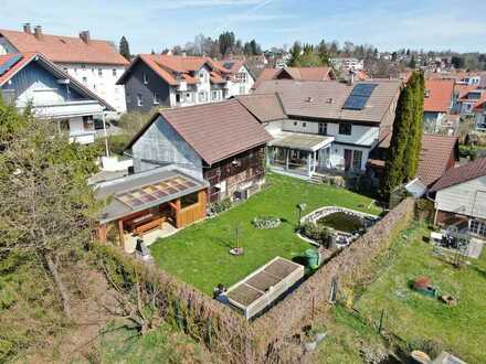 Eine Oase - mitten in der Stadt - 3 - Familienhaus mit weiterer Bebauungsmöglichkeit in Lindenberg