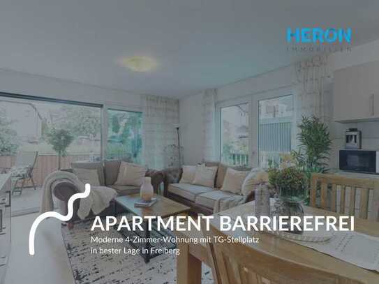 APARTMENT BARRIEREFREI - Moderne 4-Zimmer-Wohnung mit TG-Stellplatz in bester Lage in Freiberg