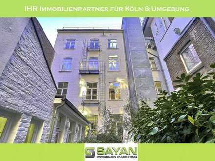 SAYAN Immobilien Köln - Rudolfplatz / Büroloft mit hohen Decken im wunderschönen Altbau / 315 m² -