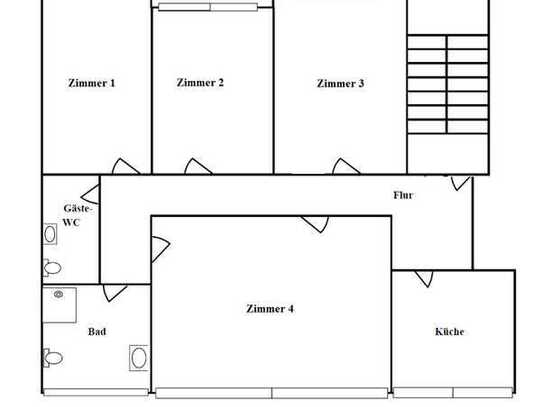 Helle und ruhige 4- Zimmerwohnung in zentraler Innenstadtlage