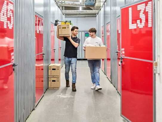 6 m² Self Storage mit flexiblen Laufzeiten – alles im Preis inklusiv!