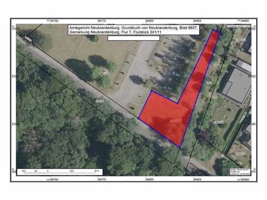 Baugrundstück in 17033 Neubrandenburg 731 qm