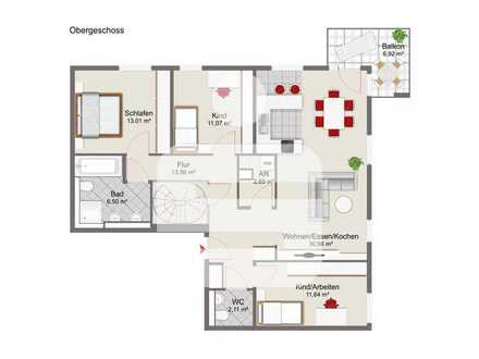 Gemütliche 125,35 m² große Wohnung in Kohlbruck