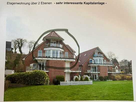 Exklusive 3-Raum-Penthouse-Wohnung über 2. Ebenen mit Blick auf die Ostsee