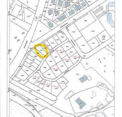 Doppelhausgrundstück Nr. 1441 im Neubaugebiet südlich der Donauallee