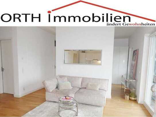 2 Raum Wohnung + West-Balkon + FBH + Concierge + Sauna in Heerdt EBK käuflich. Ideal für 1 Person.