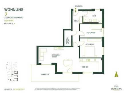 HOFVIERTL - Am Koanznfeld
Haus A Nr.03 - Erdgeschoss 3-Zimmer