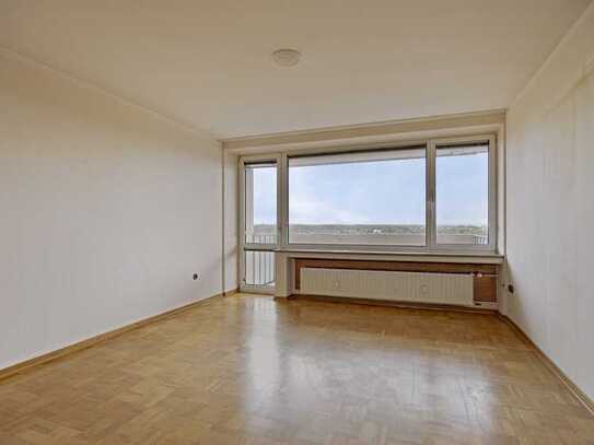 Renovierungsbedürftige 3 Zimmer Wohnung mit Blick über Köln