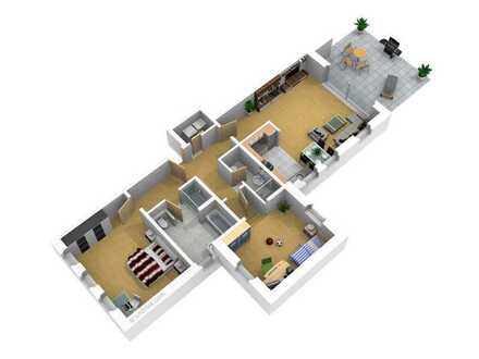 Modern 3-Zimmer-Wohnung im Erdgeschoss mit Garten