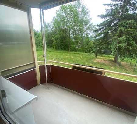 2 -Raum-Wohnung mit Balkon und einfacher Einbauküche