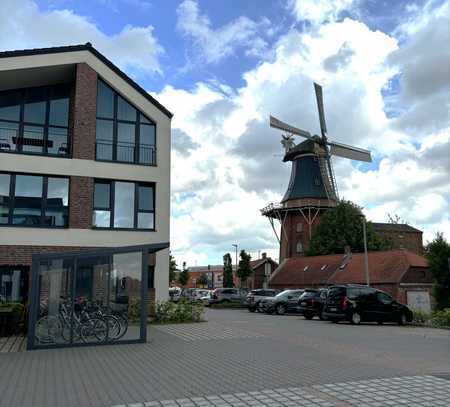 Wohnen am Norder Tief - Ferienwohnung mit Blick auf die Mühle!