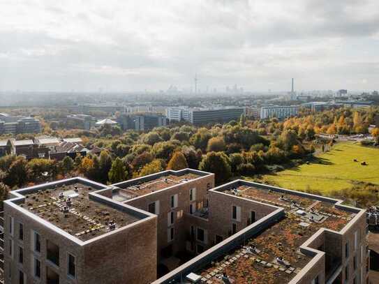 Exklusive 3-Zimmer-Wohnung mit Skylineblick und Dachterrasse am Bonifatiuspark