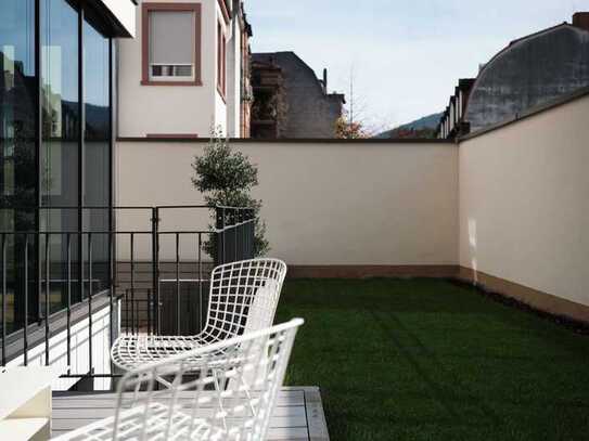 Maisonette-Altbauwohnung mit Garten und Neckarblick