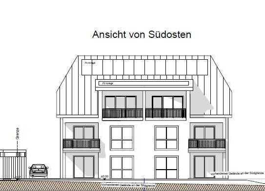 Neubau: Exklusive 3,5-Zi.-Whg., mit EBK, Terrasse mit Garten sowie 2xPkw-Stellplatz