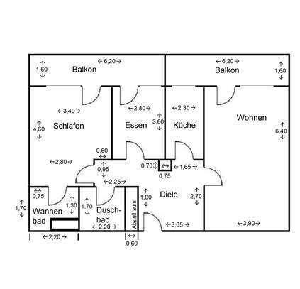 Stilvolle, geräumige 3-Zimmer-Wohnung mit Balkon in Köln-Weiden