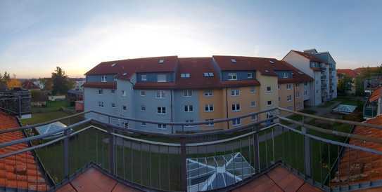 Schöne, naturnahe 4-Zimmer-Maisonette-Wohnung mit Balkon und Tiefgarage in Rathenow