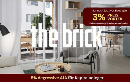 Jetzt aussuchen: 3,5 oder 4 Zimmer Wohnung - Urbanes Wohnen in "the brick" in Freiburg