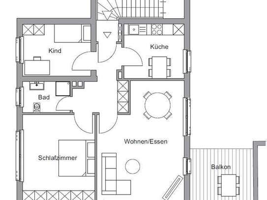 Schöne 3-Zimmer-Wohnung mit Balkon in Bünde