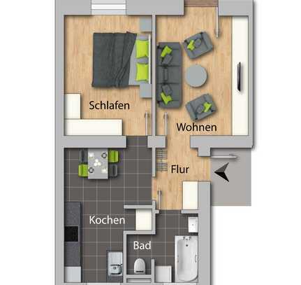 Wohnen am Heimgarten - Bad mit Fenster - Balkon - frei ab 1.7.24