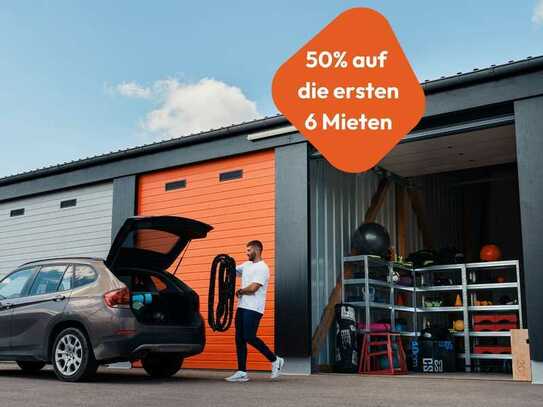 50% auf die ersten 6 Mieten! 28 m² Garagen & Lagerflächen zur Miete