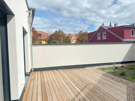 Zentrale Neubauwohnung in der Innenstadt von Bayreuth mit Blick auf Stadtkirche - Tag der offenen Tü