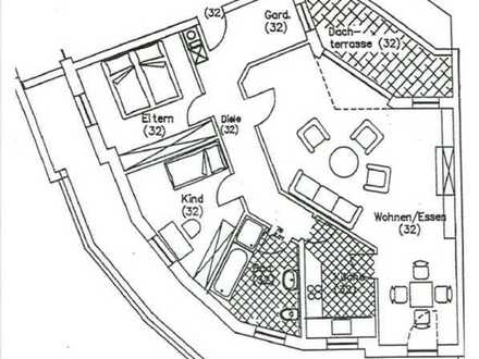 Moderne 3,5-Zimmer-DG-ETW mit Dachterrasse+Balkon+Stellplatz in Bielefeld-Gellershagen