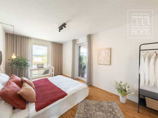 Jetzt einziehen! Moderne 3-Zimmer-Neubau-Wohnung im 4. OG mit Balkon.