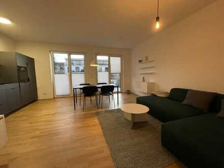 Möblierte 3-Zimmer-Designer-Wohnung mit Einbauküche und Balkon in Bonn