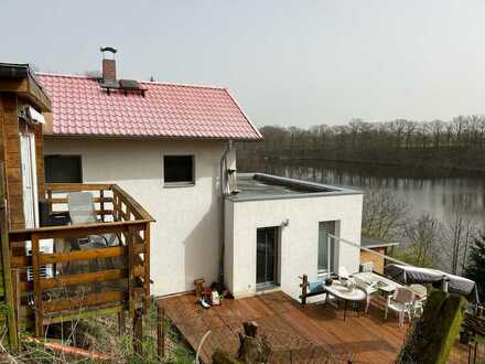 Wohnhaus am Krummensee, Hanglage mit wunderbarem Seeblick