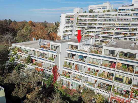 Ansprechende Dachterrassen-Maisonettewohnung im Olympiadorf / Kauf gegen Gebot