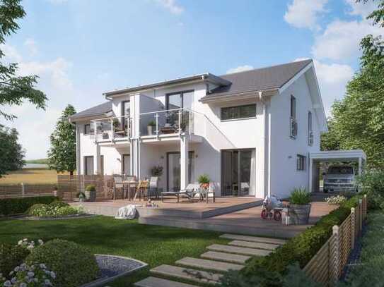 schöner wohnen in einer Doppelhaushälfte exclusiv von Living Haus in Buggingen im Grünen