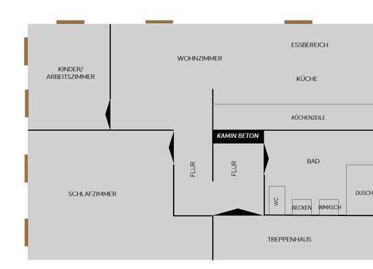 3 Zimmer-Wohnung mit Balkon | Zentrum | Erstbezug nach Sanierung