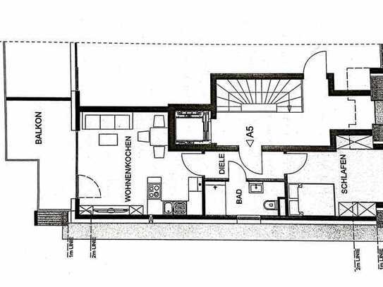 Exklusive 2-Raum-Terrassenwohnung mit luxuriöser Innenausstattung mit Balkon und EBK in Hürth