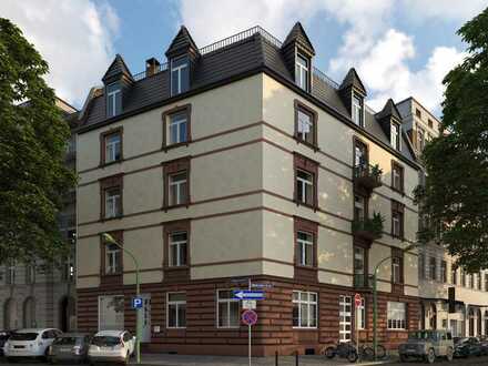 Sanierte 2-Zimmer-Altbauwohnung mit Balkon im Herzen von Europa