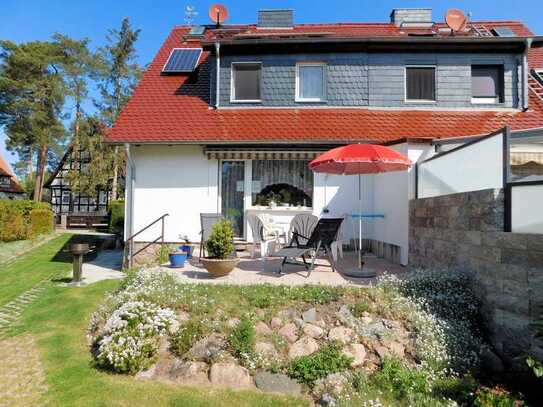 Schönes möbliertes Ferienhaus in ruhiger Ortslage, nah am See und Wald, in Templin, ohne Makler