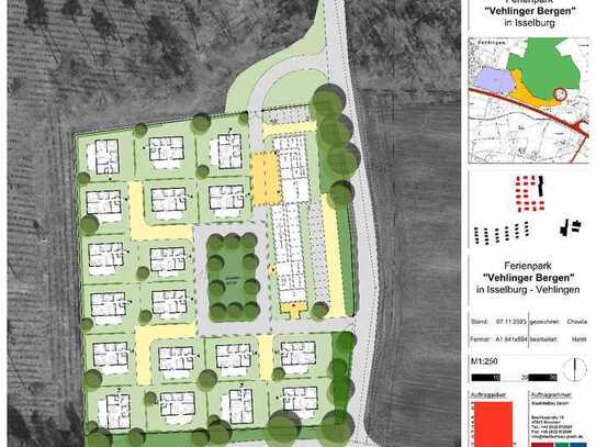 12.616m² Grundstück mit Gebäuden und vorprojektiertem Entwurf 
-Ferienpark in Isse