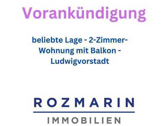 beliebte Lage - schicke 2-Zimmer-Wohnung in Ludwigvorstadt