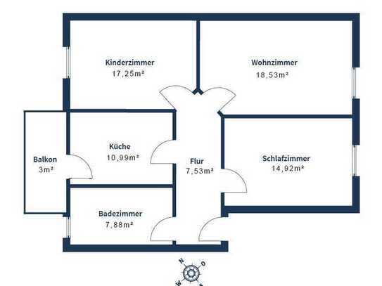 Schöne 3-Zimmer-Erdgeschosswohnung mit gehobener Innenausstattung und Balkon im Magdeburger Werder