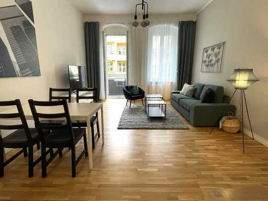 Möblierte 2 Zimmer Wohnung mit Balkon im Prenzlauer Berg - nähe Helmholtzplatz