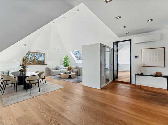 EXKLUSIVE DESIGNER-DACH-MAISONETTE - für moderne Ansprüche - mit großer Dachterrasse - in Villenlage