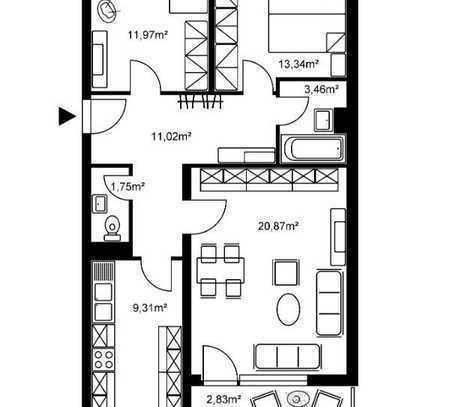 Schöne 3 Zimmer Wohnung sucht Nachmieter