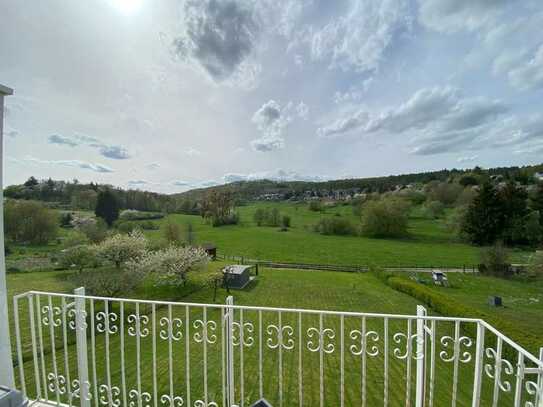 2,5 Zimmer-Wohnung mit Balkon und Aussicht ins Weiherbachtal in Schlossborn