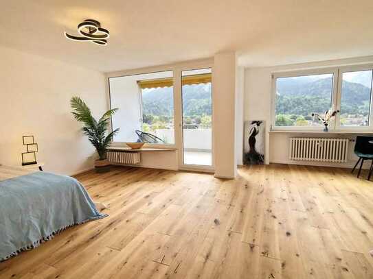 Stilvolle, geräumige 1-Zimmer-Wohnung mit Balkon in Garmisch-Partenkirchen