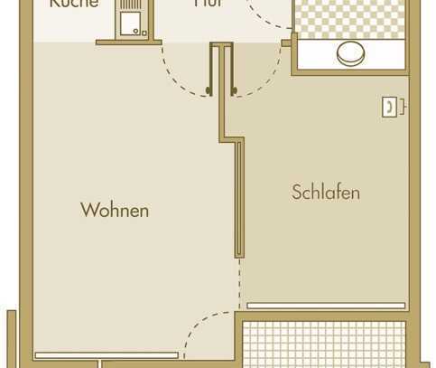 Geschmackvolle 2-Raum-Wohnung in Limburg an der Lahn