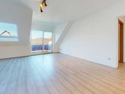 Lichtdurchflutete 3,5-Zimmer-Dachgeschosswohnung mit Balkon und Tiefgaragenstellplatz