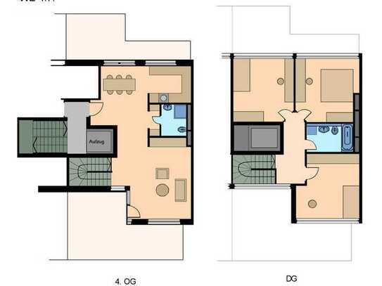 Geschmackvolle, vollst. renovierte 4,5-Raum-Maisonette-Wohnung mit geh. Innenausstattung mit Balkon