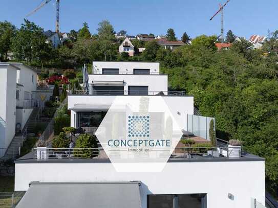 Terrassenwohnung mit Blick über Leonberg